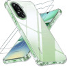 Yohii coque pour xiaomi rougemi a5 4g avec 2 pièces de verre trempé, [protection de caméra] housse antichoc claire, tpu souple s