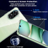 Yohii coque pour xiaomi rougemi a5 4g avec 2 pièces de verre trempé, [protection de caméra] housse antichoc claire, tpu souple s