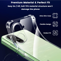 Yohii coque pour xiaomi rougemi a5 4g avec 2 pièces de verre trempé, [protection de caméra] housse antichoc claire, tpu souple s