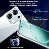 Yohii Coque pour Oppo A6 Pro 5G/4G avec 2 Pièces de Verre Trempé, [Protection de l'Appareil Photo] Housse Antichoc Transparente,