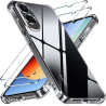 Yohii coque pour xiaomi rougemi a7 pro/poco c81 / c81 pro avec 2 verre trempé, protection caméra antichoc bumper protection avec