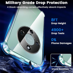 Yohii Coque Transparent TPU pour Honor Magic 8 Lite 5G, [Protection de la caméra] Soft Anti Jaunissement Absorption de Choc et S
