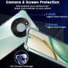 Yohii Coque Transparent TPU pour Honor Magic 8 Lite 5G, [Protection de la caméra] Soft Anti Jaunissement Absorption de Choc et S
