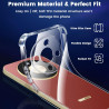 Yohii Coque Transparent TPU pour Honor Magic 8 Lite 5G Aver 2 Pièces Verre Trempé, [Protection de la caméra] Soft Anti Jaunissem