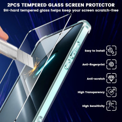 Yohii Coque pour Xiaomi Poco X8 Pro 5G avec 2 Verre Trempé,【Protection Caméra】 Protection Militaire Étui Housse Ultra Mince Anti