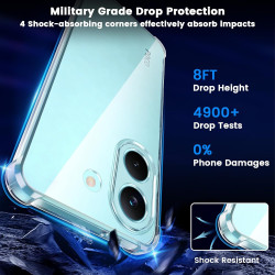 Yohii Coque pour Xiaomi Poco X8 Pro 5G avec 2 Verre Trempé,【Protection Caméra】 Protection Militaire Étui Housse Ultra Mince Anti