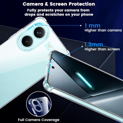 Yohii Coque pour Xiaomi Poco X8 Pro 5G avec 2 Verre Trempé,【Protection Caméra】 Protection Militaire Étui Housse Ultra Mince Anti