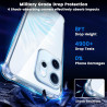 Yohii Coque pour Oppo Reno14 F/Reno 14F/Reno 14 FS avec 2 Pièces Verre Trempé, [Protection Appareil Photo] Housse Antichoc Trans