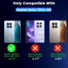 Yohii coque antichoc pour xiaomi rougemi note 15 pro 4g (pas pour 5g) avec protection caméra, protection militaire étui ultra mi