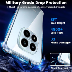 Yohii coque antichoc pour xiaomi rougemi note 15 pro 4g (pas pour 5g) avec protection caméra, protection militaire étui ultra mi