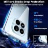 Yohii coque antichoc pour xiaomi rougemi note 15 pro 4g (pas pour 5g) avec protection caméra, protection militaire étui ultra mi