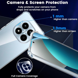 Yohii coque antichoc pour xiaomi rougemi note 15 pro 4g (pas pour 5g) avec protection caméra, protection militaire étui ultra mi