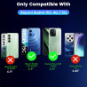 Yohii coque de protection pour xiaomi rougemi 15c 4g/5g / poco c85 crystal - avec 2 pièces de protection blindée en verre blindé