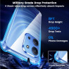 Yohii coque de protection pour xiaomi rougemi 15c 4g/5g / poco c85 crystal - avec 2 pièces de protection blindée en verre blindé