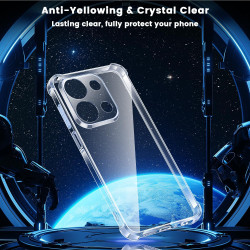 Yohii coque de protection pour xiaomi rougemi 15c 4g/5g / poco c85 crystal - avec 2 pièces de protection blindée en verre blindé