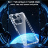 Yohii coque de protection pour xiaomi rougemi 15c 4g/5g / poco c85 crystal - avec 2 pièces de protection blindée en verre blindé
