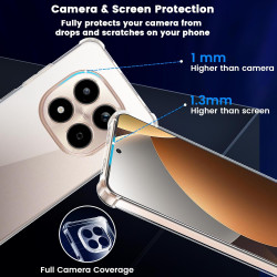 Yohii coque pour xiaomi rougemi note 15 pro 5g (pas pour pro 4g) avec 2 verre trempé,【protection caméra】 protection militaire ét