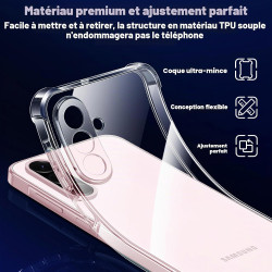 Yohii Coque pour Samsung Galaxy A27 5G avec 2 Verre Trempé, [Protection Caméra] Antichoc Bumper Protection avec Coins Renforcés 