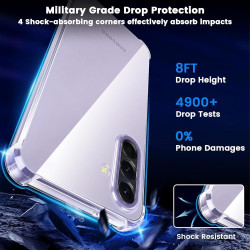 Yohii Coque pour Samsung Galaxy A37 5G avec 2 Verre Trempé,【Protection Caméra】 Protection Militaire Étui Housse Ultra Mince Anti
