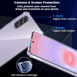 Yohii Coque pour Samsung Galaxy A37 5G avec 2 Verre Trempé,【Protection Caméra】 Protection Militaire Étui Housse Ultra Mince Anti