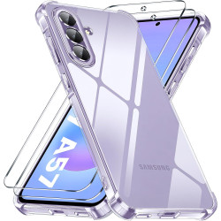 Yohii Coque pour Samsung Galaxy A57 5G avec 2 Verre Trempé,【Protection Caméra】 Protection Militaire Étui Housse Ultra Mince Anti