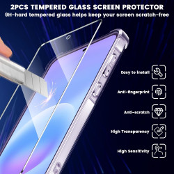 Yohii Coque pour Samsung Galaxy A57 5G avec 2 Verre Trempé,【Protection Caméra】 Protection Militaire Étui Housse Ultra Mince Anti