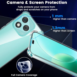 Yohii Coque pour Honor 400 Lite 5G【Protection Caméra】 Protection Militaire Étui Housse Ultra Mince Antichoc Anti-Rayures Fine en