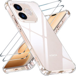 Yohii Coque pour Honor 600 Llite 5G avec 2 Verre Trempé,【Protection Caméra】 Protection Militaire Étui Housse Ultra Mince Anticho