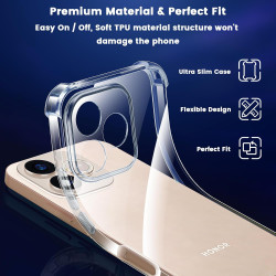 Yohii Coque pour Honor 600 Llite 5G avec 2 Verre Trempé,【Protection Caméra】 Protection Militaire Étui Housse Ultra Mince Anticho