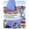 TAURI Lot de 2 Protecteurs d'Objectif de Caméra pour iPhone 16 6,1"/iPhone 16 Plus 6,7", Couverture Complète en Verre Trempé 9H 