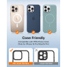 TAURI Lot de 2 Protecteurs d'Objectif de Caméra pour iPhone 16 Pro 6,3"/iPhone 16 Pro Max 6,9", Couverture Complète en Verre Tre