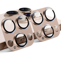 TAURI Lot de 2 Protecteurs d'Objectif de Caméra pour iPhone 16 Pro 6,3"/iPhone 16 Pro Max 6,9", Couverture Complète en Verre Tre