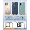 TAURI Lot de 2 Protecteurs d'Objectif de Caméra pour iPhone 16 Pro 6,3"/iPhone 16 Pro Max 6,9", Couverture Complète en Verre Tre