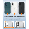 TAURI Lot de 2 Protecteurs d'Objectif de Caméra pour iPhone 16 6,1"/iPhone 16 Plus 6,7", Couverture Complète en Verre Trempé 9H 