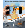 TAURI Lot de 2 Protecteurs d'Objectif de Caméra pour iPhone 17 Pro Max 6,9", Couverture Complète en Verre Trempé 9H Anneau, Plaq