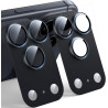 TAURI Lot de 2 Protecteurs d'Objectif de Caméra pour iPhone 17 Pro Max 6,9", Couverture Complète en Verre Trempé 9H Anneau, Plaq