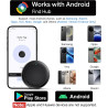 Smart traceur tag, smart traceur gps android lot de 4, fonctionne avec app android localiser,traceur localisateur d’objets bleut