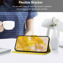 Coque pour Oppo A5X 4G/5G, Etui Protection Housse en Cuir PU [Fentes pour Cartes] Coque Magnétique, Antichoc Étui Portefeuille F