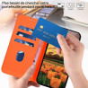 Coque pour iphone 11 pro, etui protection housse en cuir pu [fentes pour cartes] coque magnétique, antichoc étui portefeuille fl