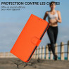 Coque pour iphone 11 pro, etui protection housse en cuir pu [fentes pour cartes] coque magnétique, antichoc étui portefeuille fl