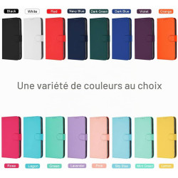 Coque pour iphone 11 pro, etui protection housse en cuir pu [fentes pour cartes] coque magnétique, antichoc étui portefeuille fl