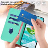 Coque pour Oppo A5X 4G/5G, Etui Protection Housse en Cuir PU [Fentes pour Cartes] Coque Magnétique, Antichoc Étui Portefeuille F