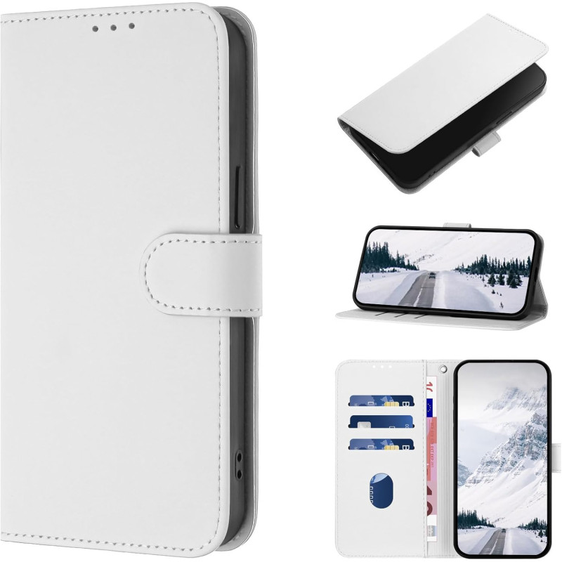 Coque pour Oppo A5X 4G/5G, Etui Protection Housse en Cuir PU [Fentes pour Cartes] Coque Magnétique, Antichoc Étui Portefeuille F