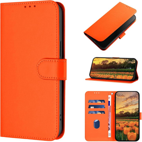 Coque pour oppo a5x 4g/5g, etui protection housse en cuir pu [fentes pour cartes] coque magnétique, antichoc étui portefeuille f