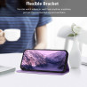 Coque pour Oppo A5 4G/5G, Etui Protection Housse en Cuir PU [Fentes pour Cartes] Coque Magnétique, Antichoc Étui Portefeuille Fl