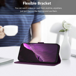 Coque pour Oppo A5 4G/5G, Etui Protection Housse en Cuir PU [Fentes pour Cartes] Coque Magnétique, Antichoc Étui Portefeuille Fl