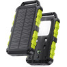 Batterie Externe Solaire 10000mAh Charge Rapide PD 22,5W Étanche IPX6, 3 Ports de Sortie, Lampe LED 3 Modes, Boussole, 2 Câbles 