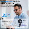 Ecouteurs bleutooth sans fil, kauguo écouteurs sans fil 5.4 avec 4 enc réduction antibruit mic 42h durée écran led contrôle tact