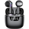 Ecouteurs bleutooth sans fil, kauguo écouteurs sans fil 5.4 avec 4 enc réduction antibruit mic hifi stéréo ipx6 étanche 42h duré