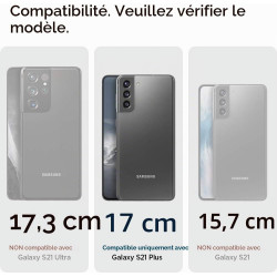 Spigen Liquid Air Coque Compatible avec Samsung Galaxy S21 Plus - Noir